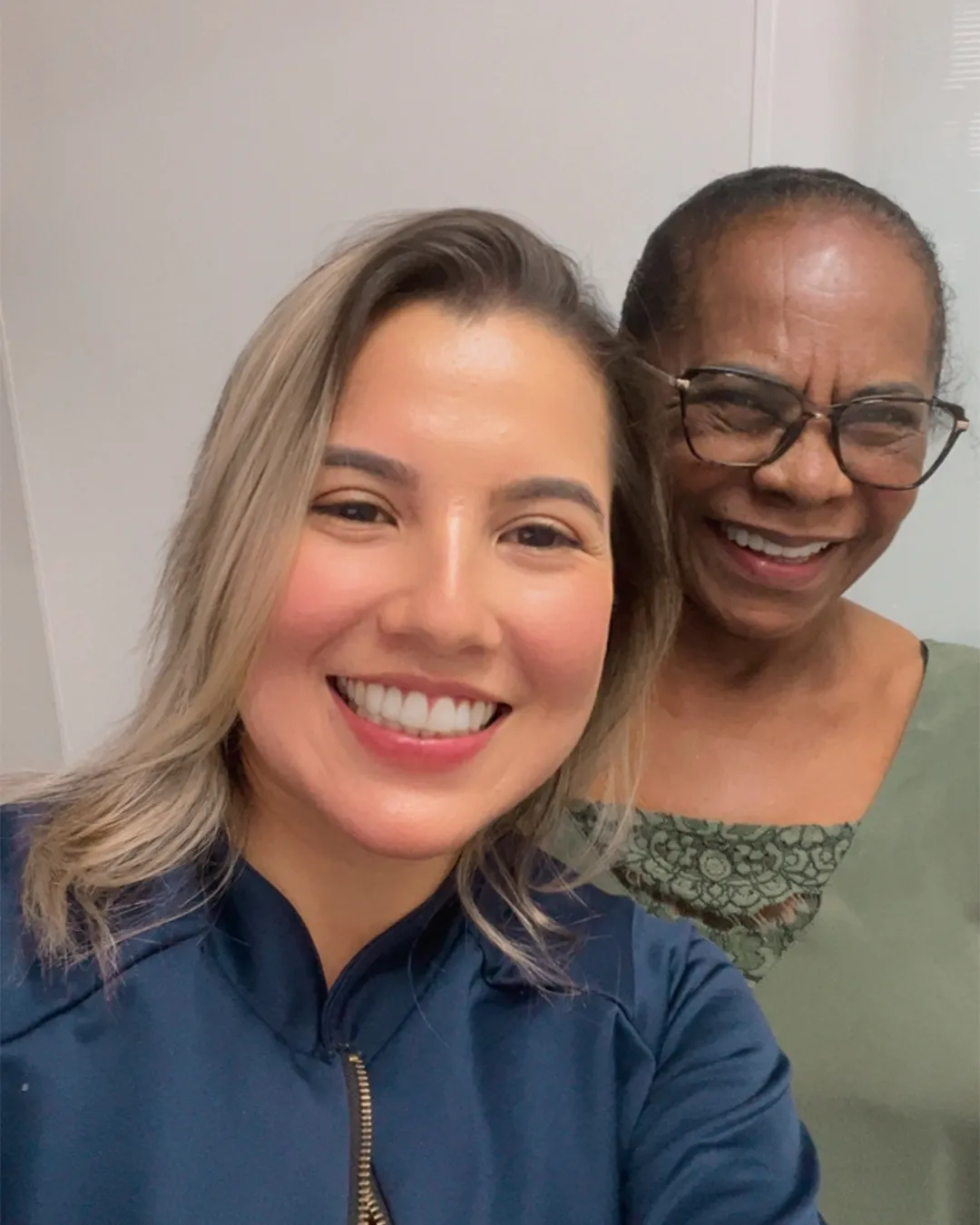 Momento com paciente da Dra. Joana Siqueira