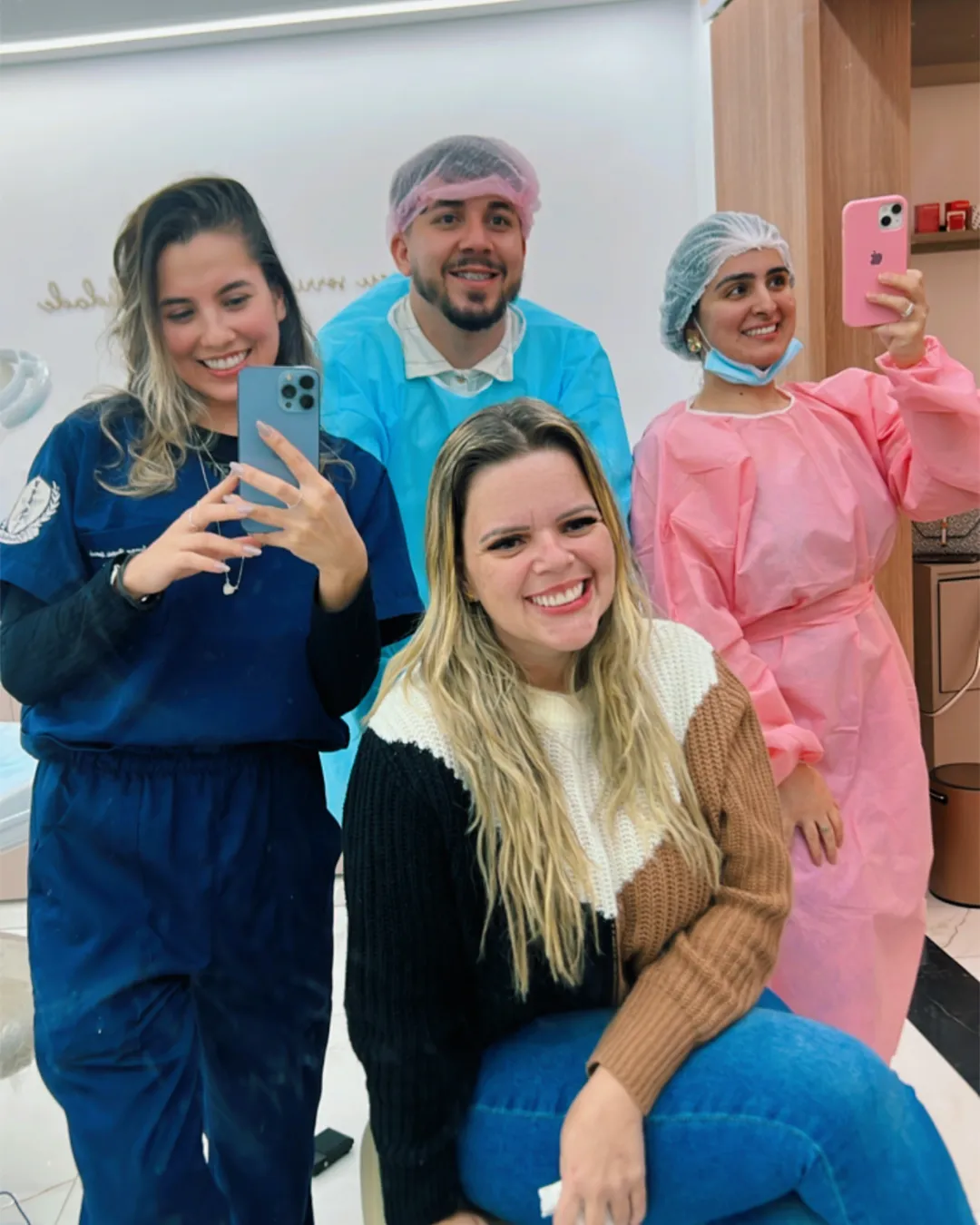 Registro com paciente da Dra. Joana Siqueira